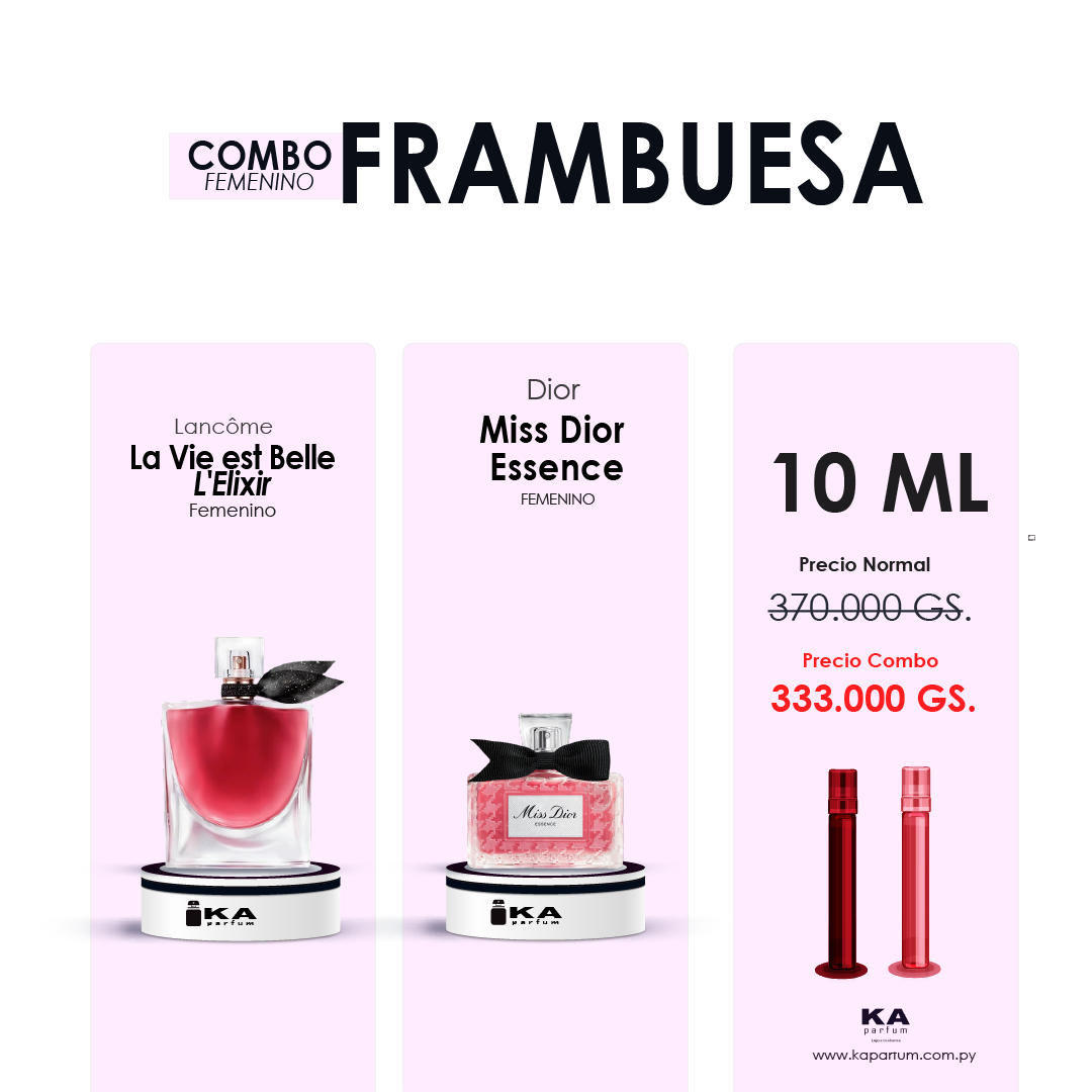 FRAMBUESA  / Combo Fem